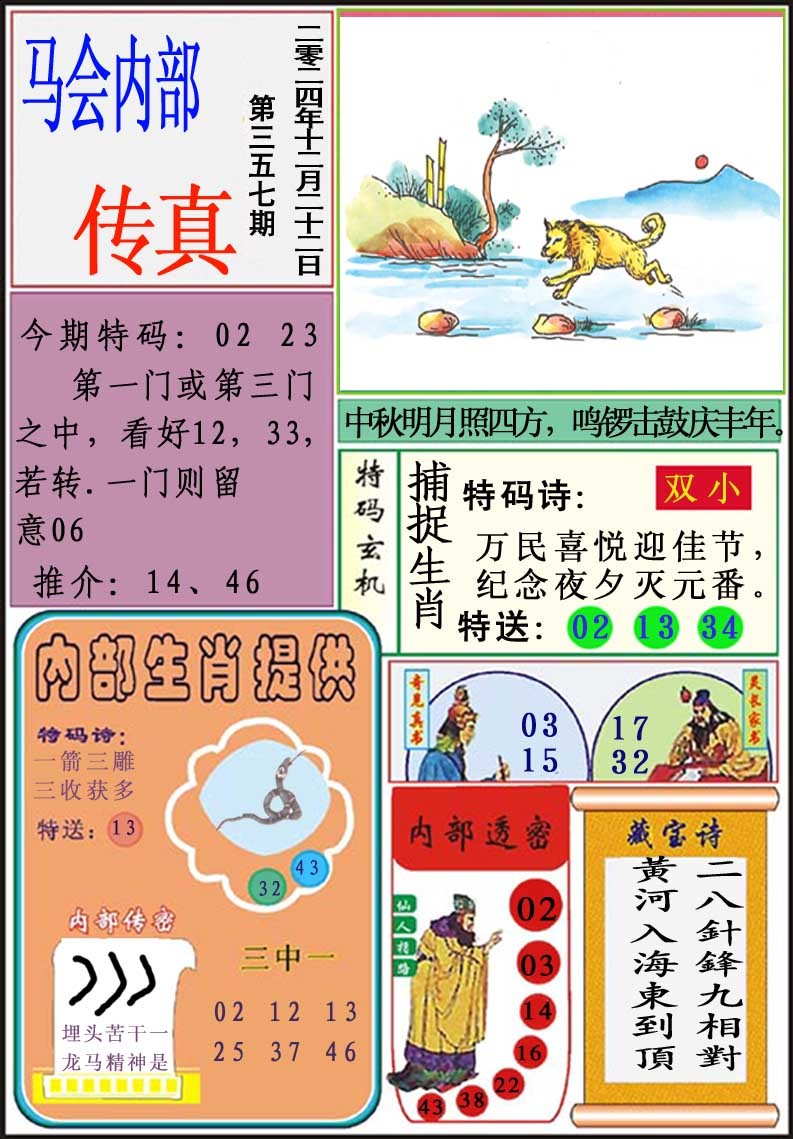 2024357期马会内部传真