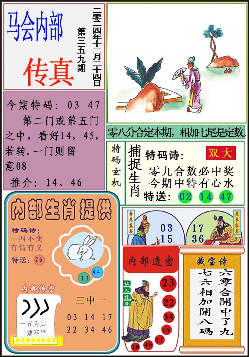 2024359期马会内部传真