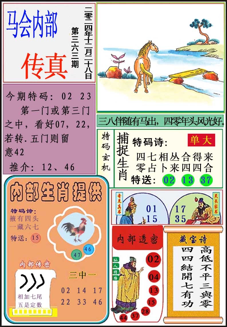 2024363期马会内部传真