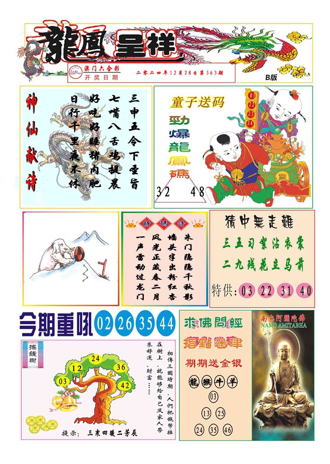 2024363期龙凤呈祥B