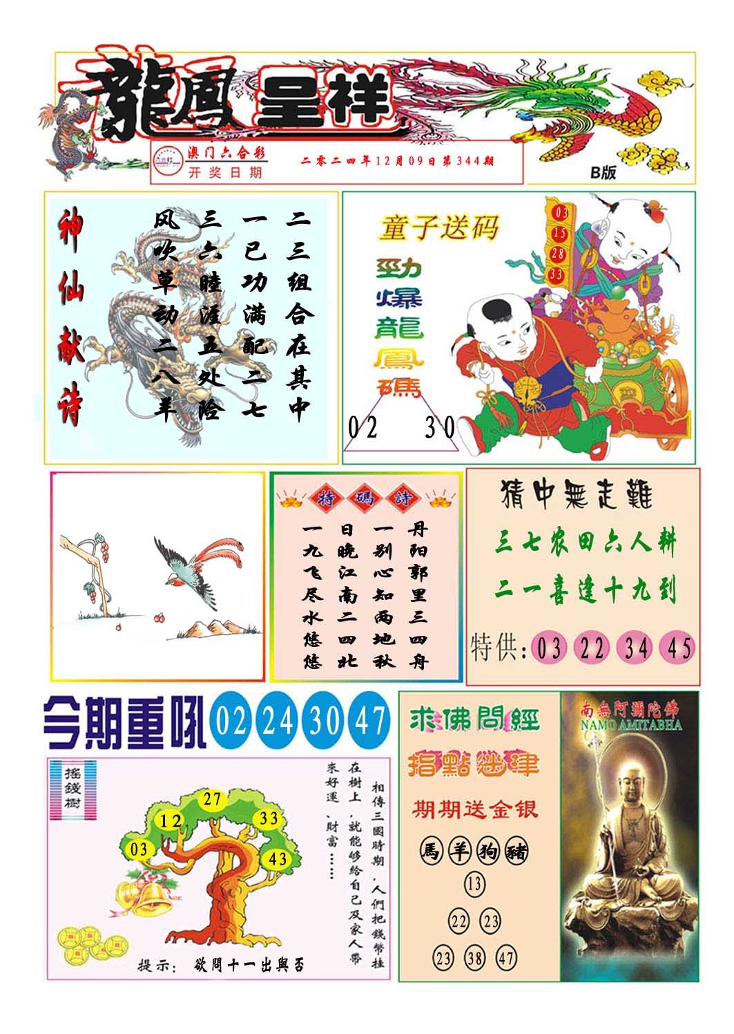 2024344期龙凤呈祥B