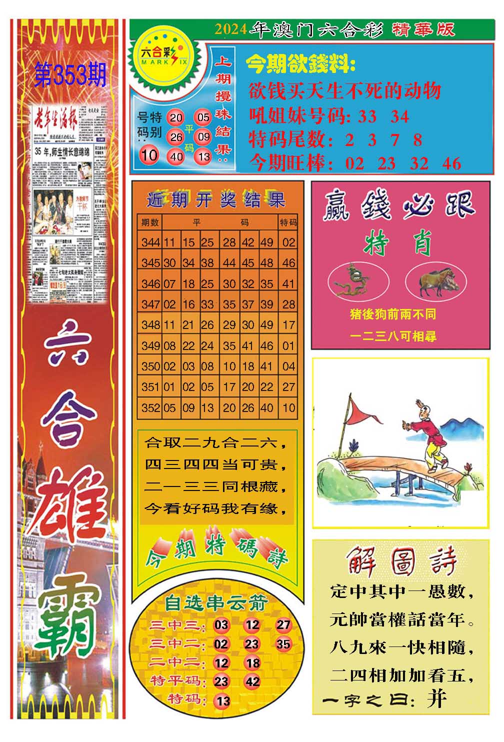 2024353期六合雄霸