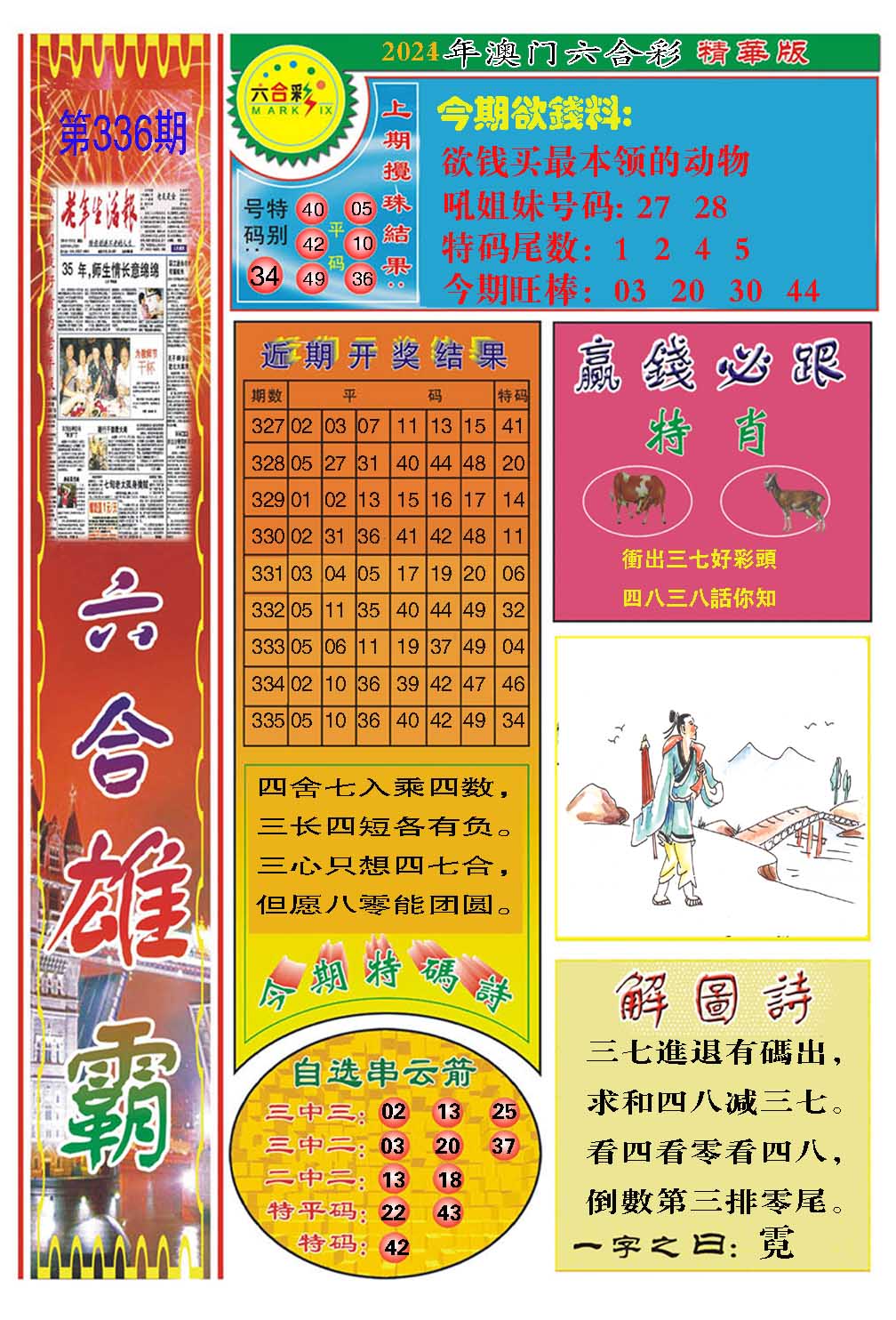 2024336期六合雄霸