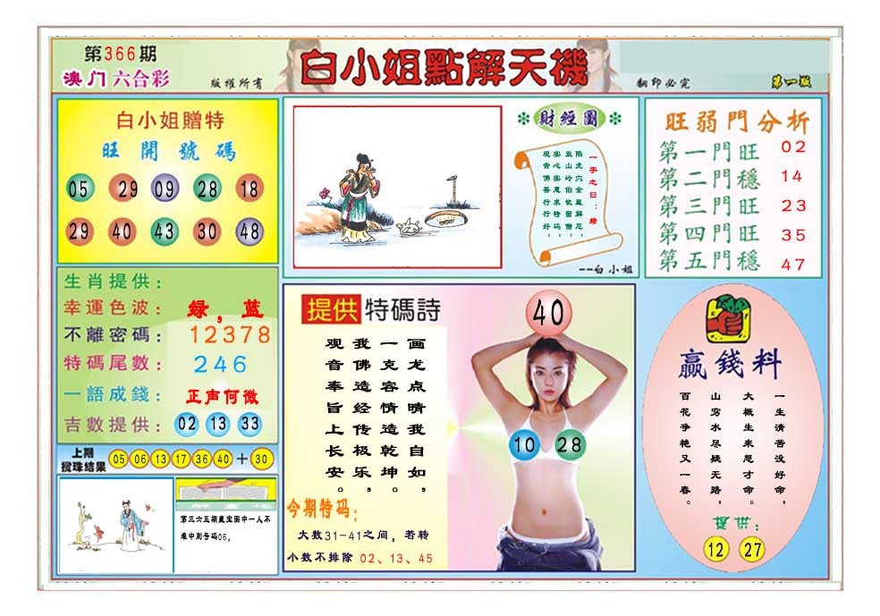 2024366期白小姐点解天机A