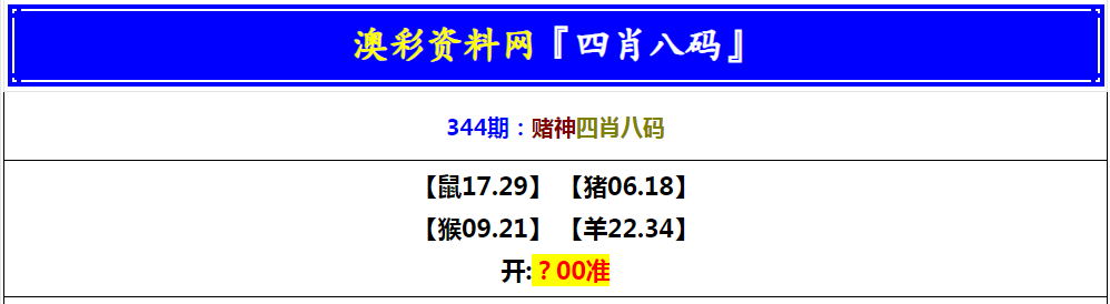 2024344期赌神四肖八码
