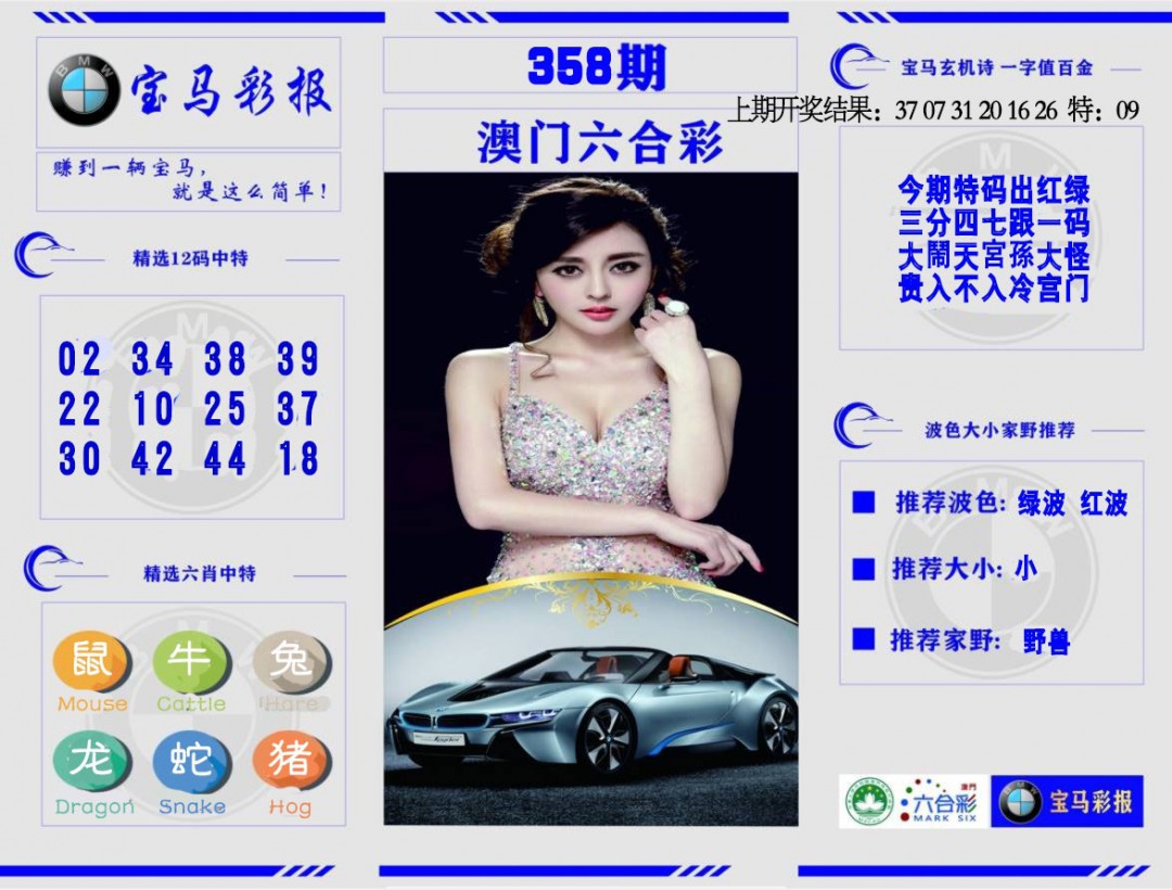 2024358期宝马彩报