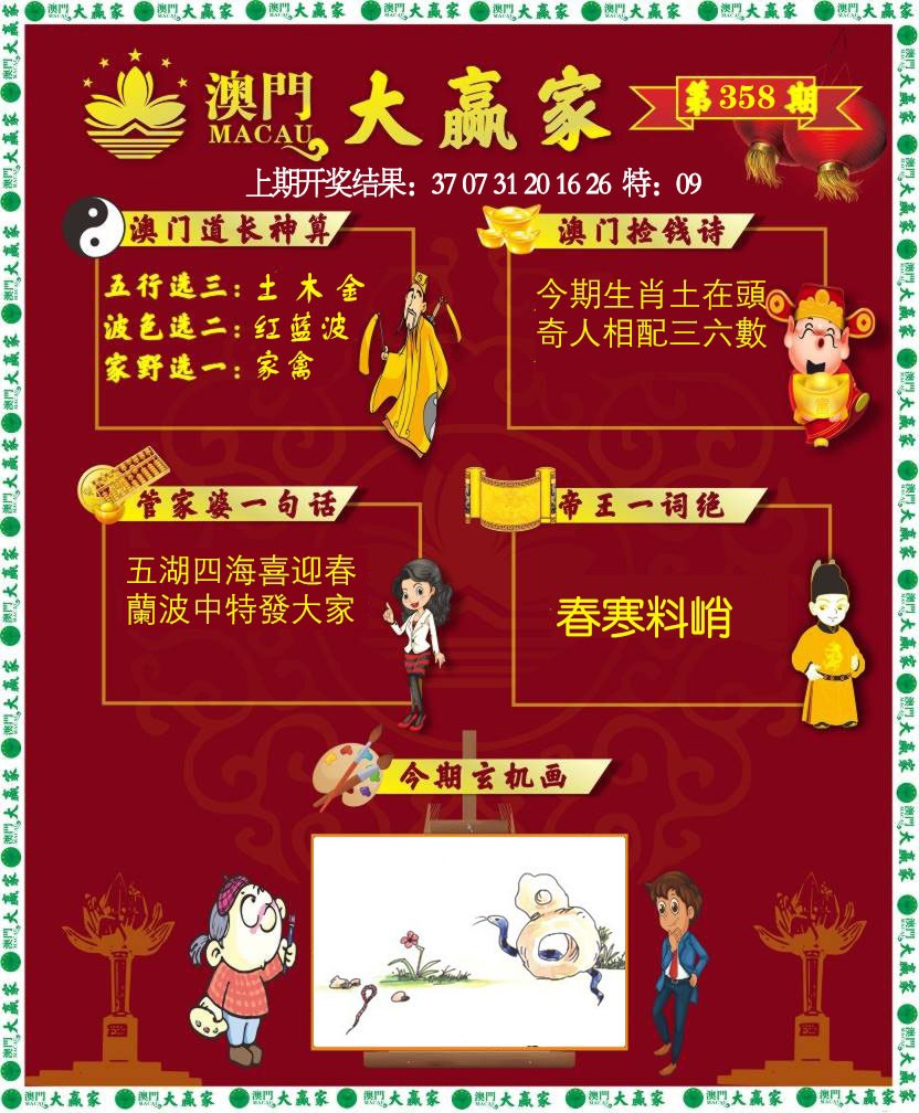 2024358期大赢家