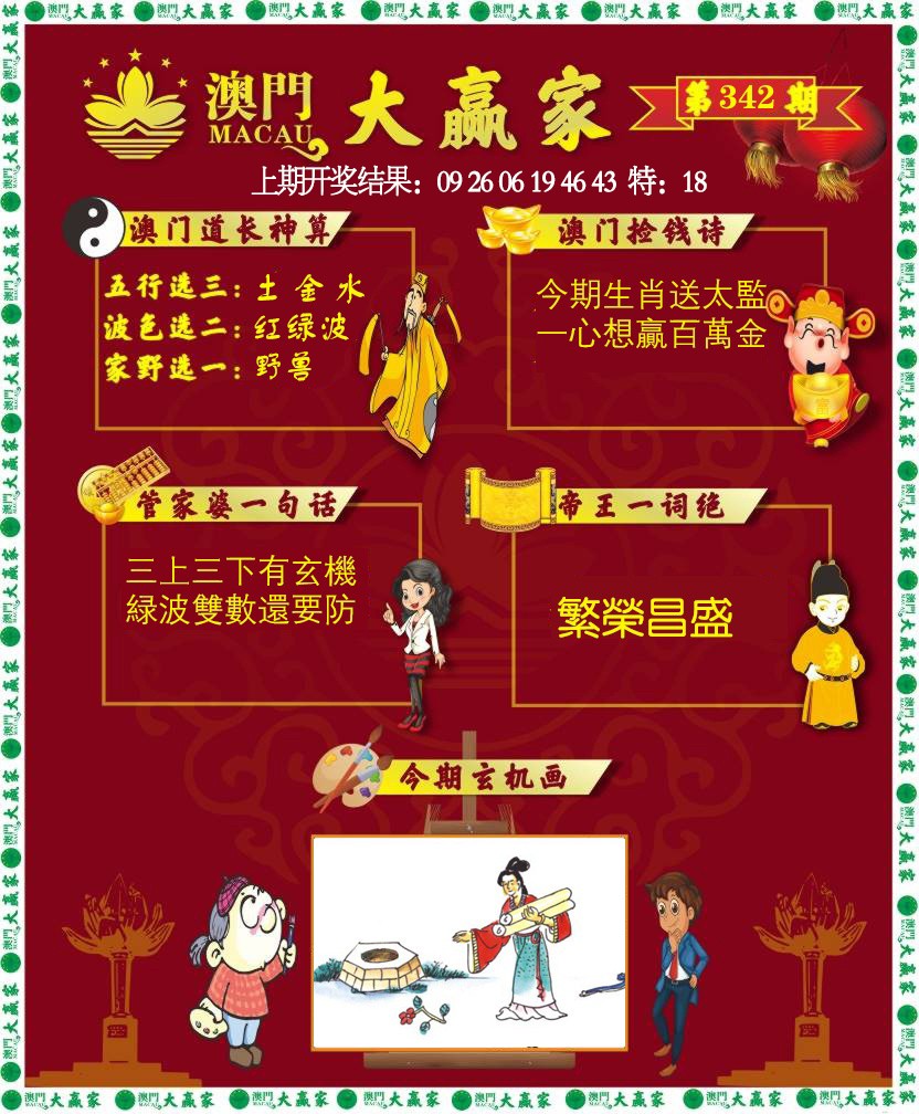2024342期大赢家