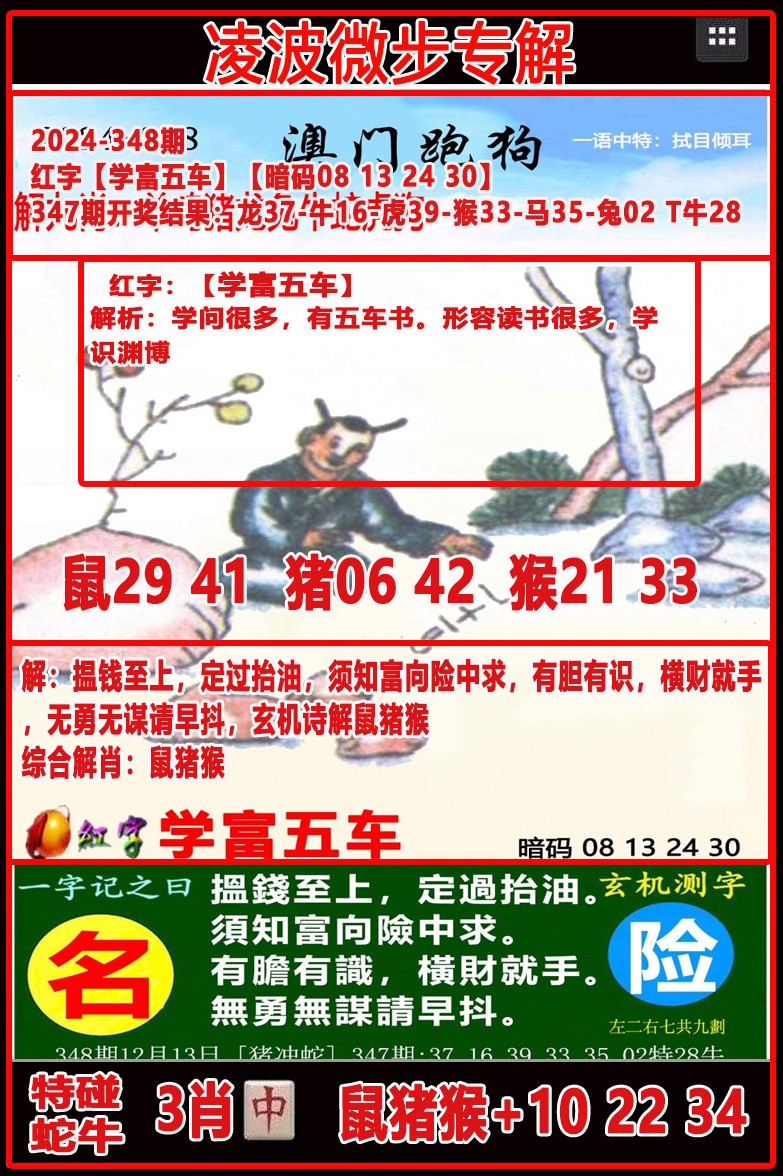 2024348期凌波微步
