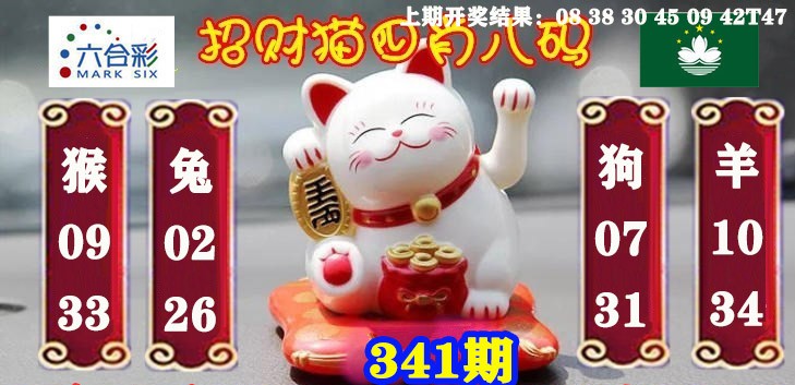 2024341期招财猫四肖八码