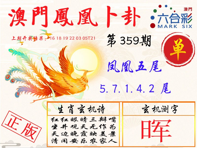 2024359期凤凰卜卦