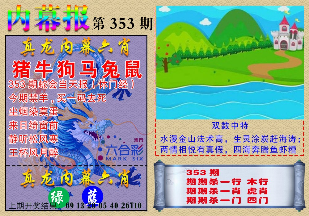 2024353期真龙内幕报