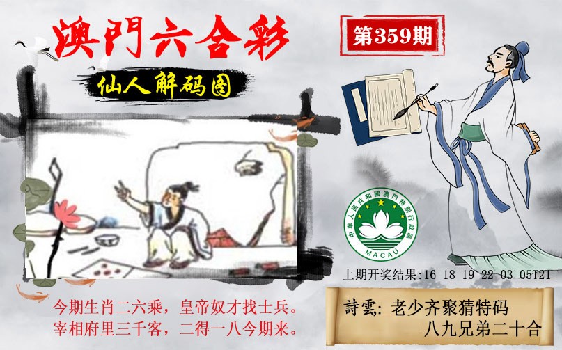 2024359期仙人解码图