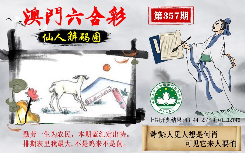2024357期仙人解码图
