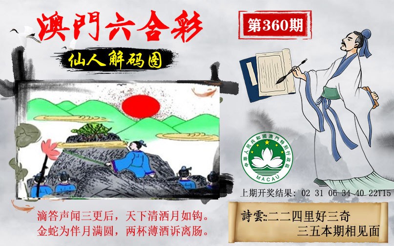 2024360期仙人解码图