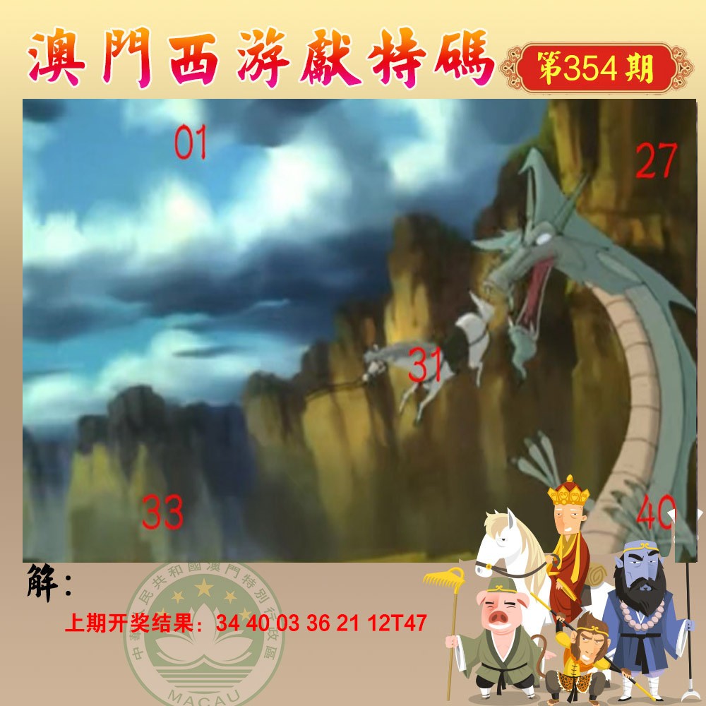 2024354期西游献码