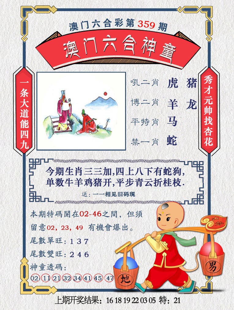 2024359期澳门六合神童