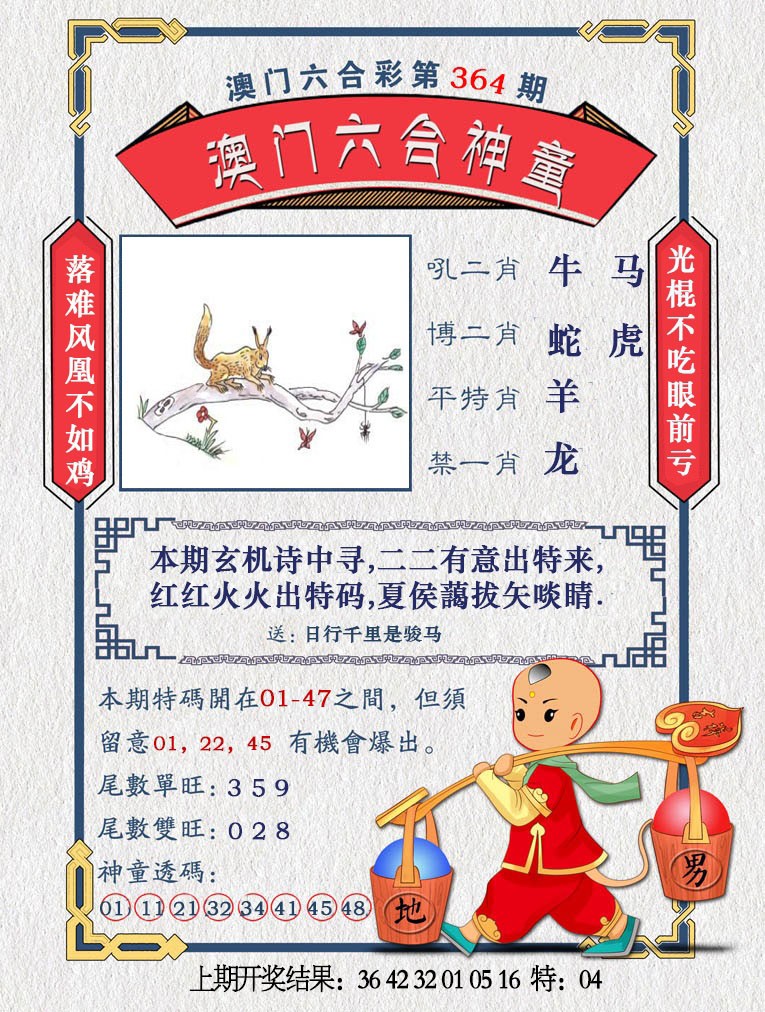 2024364期澳门六合神童