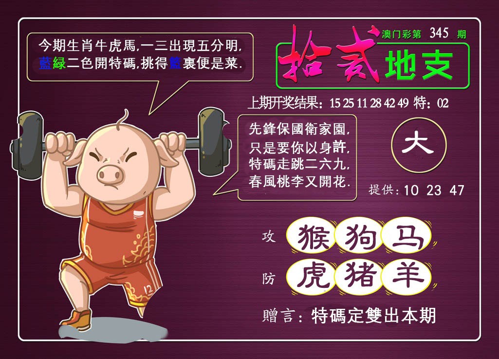 2024345期十二地支