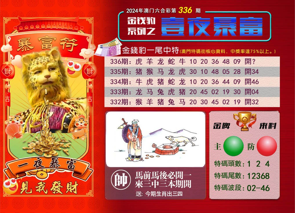 2024336期一夜暴富
