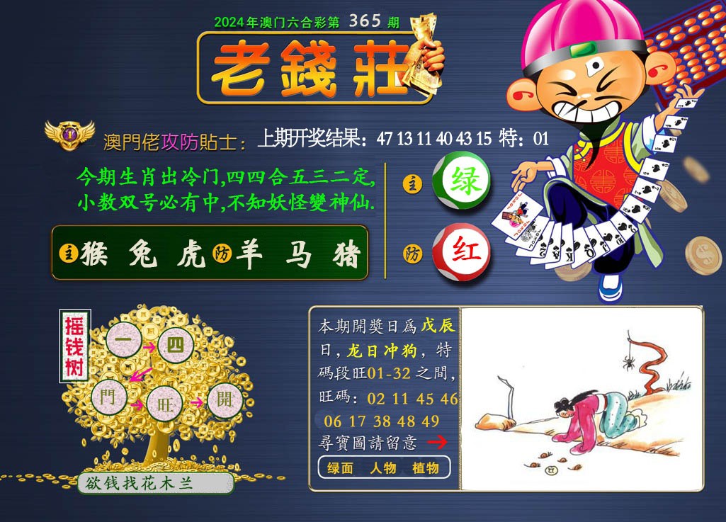 2024365期老钱莊