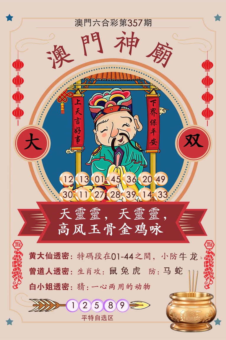 2024357期澳门神庙