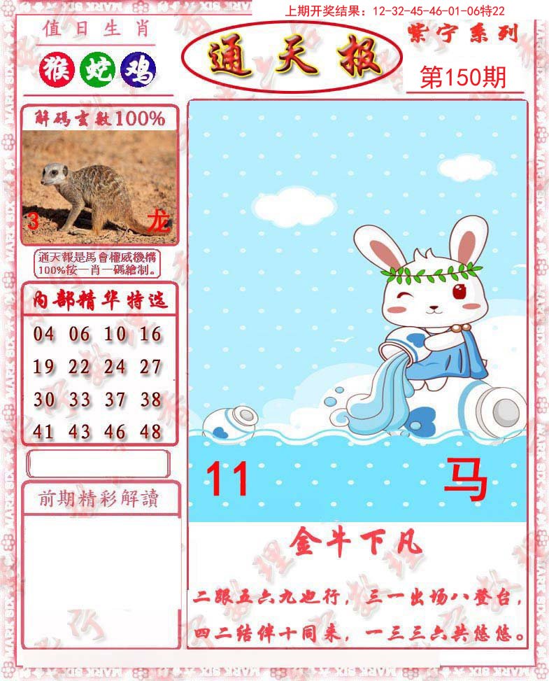 2024150期救通报