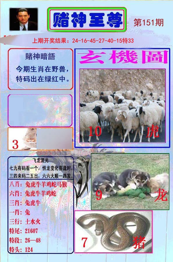 2024151期赌神至尊