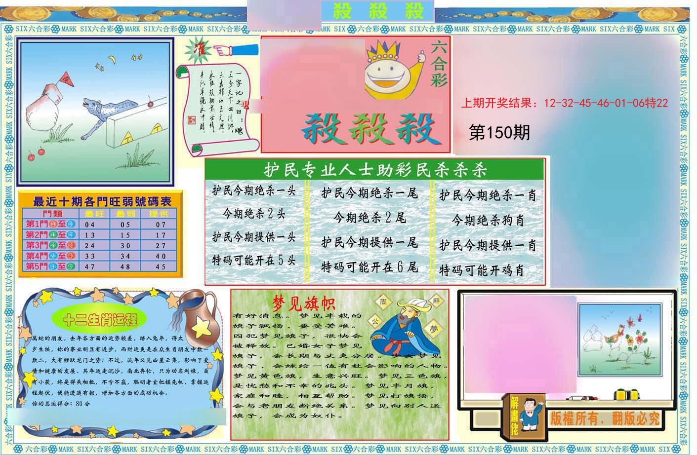 2024150期九龍杀杀杀A(推荐)