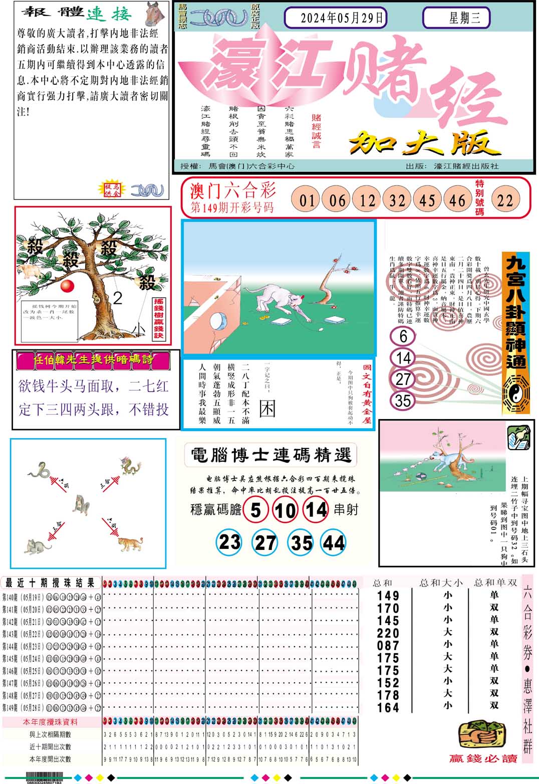 2024150期濠江赌经A加大版