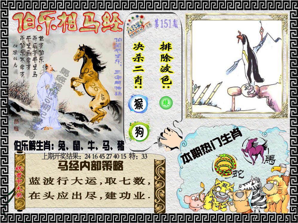 2024151期伯乐相马经