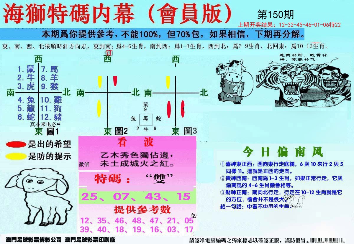 2024150期另版海狮特码内幕报