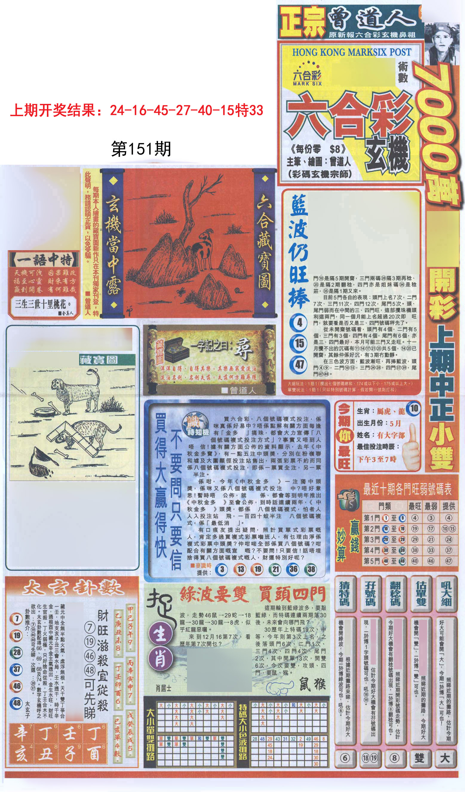 2024151期新报跑狗A