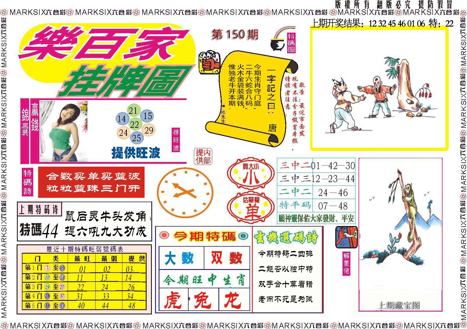 2024150期乐百家挂牌图