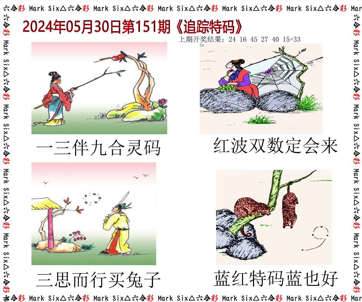 2024151期追踪特码