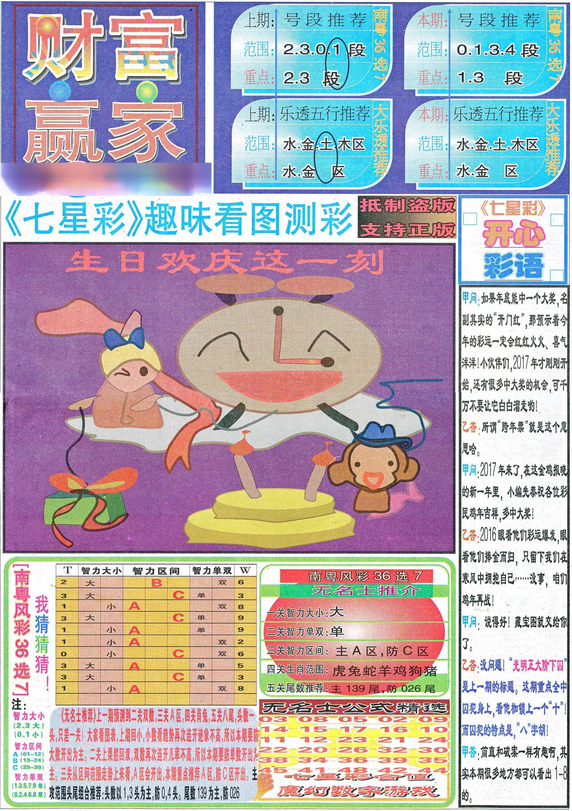2024150期七星彩图(高清)