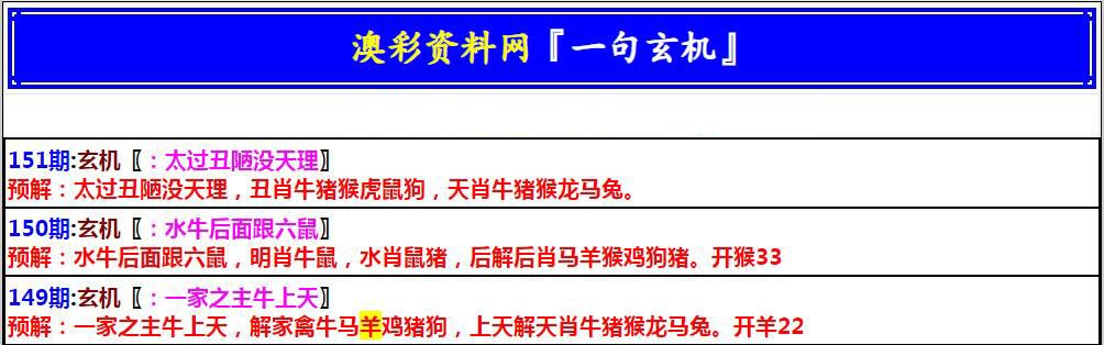 2024151期澳门一句玄机