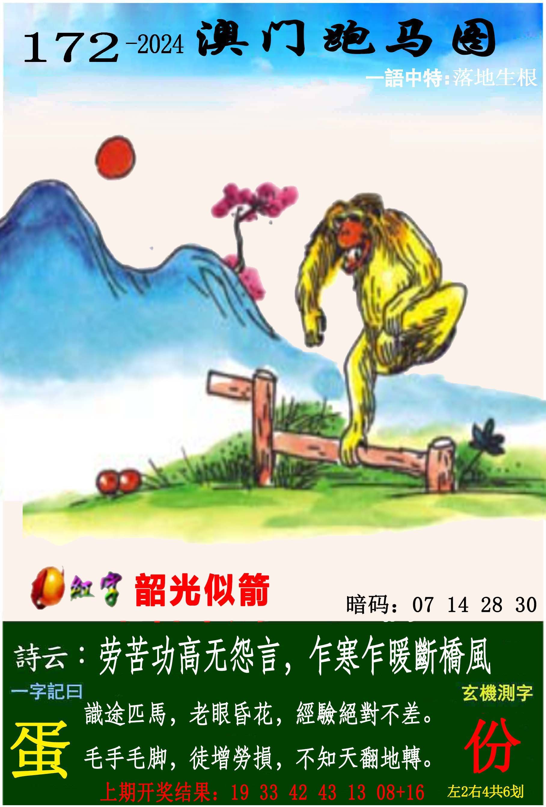 2024172期跑马图