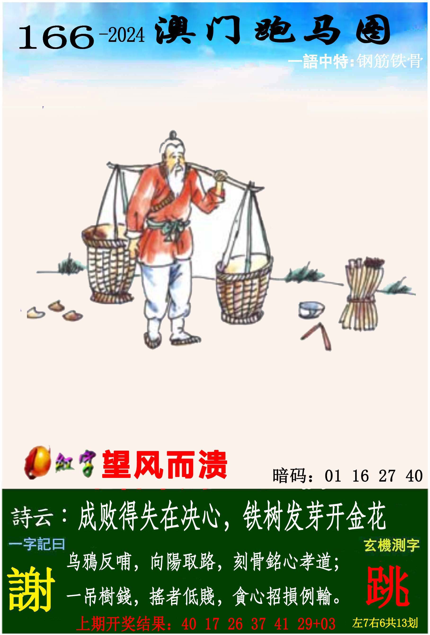 2024166期跑马图