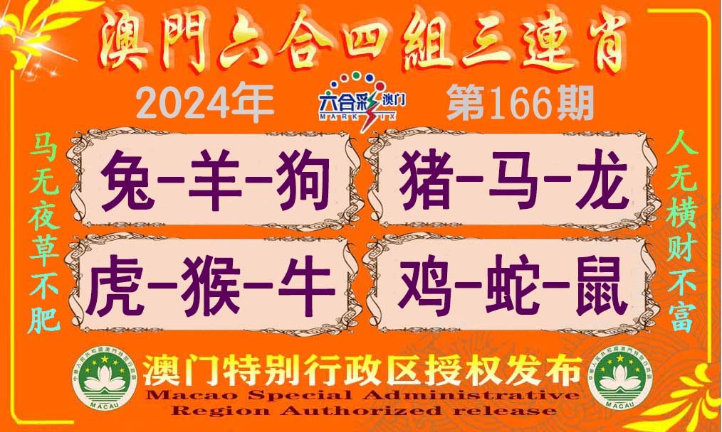 2024166期六合四组三连肖
