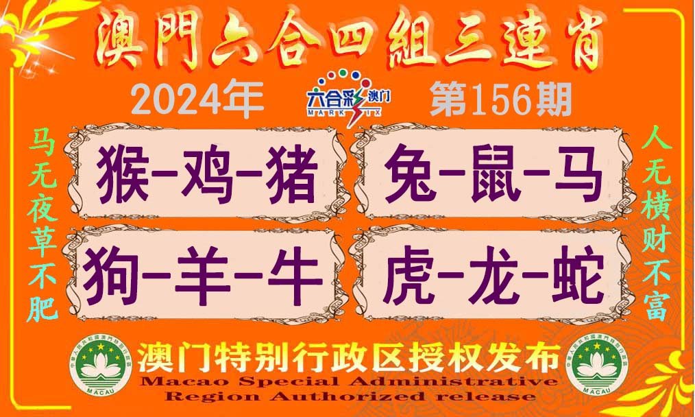 2024156期六合四组三连肖
