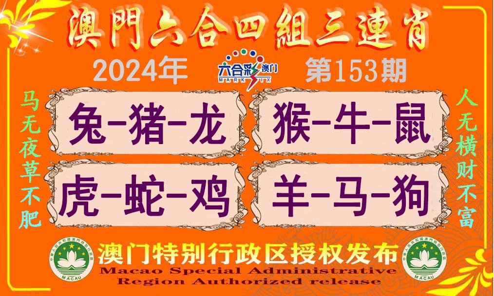 2024153期六合四组三连肖