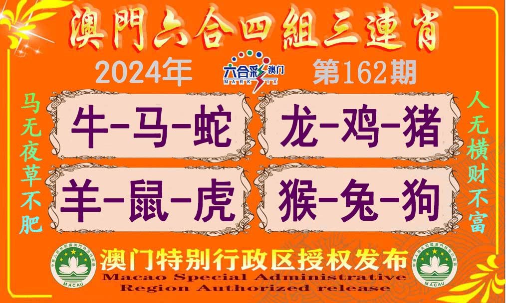 2024162期六合四组三连肖