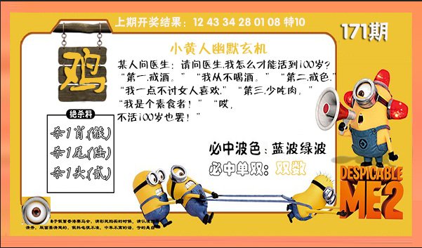 2024171期小黄人幽默玄机