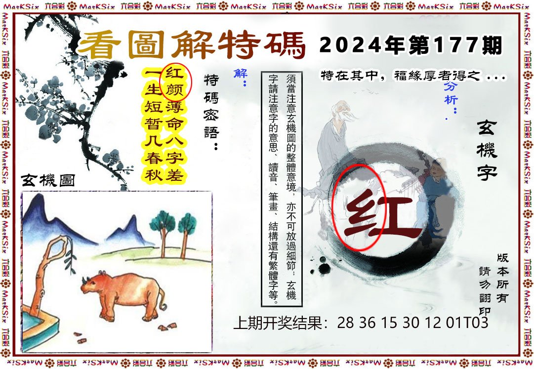 2024177期看图解特码