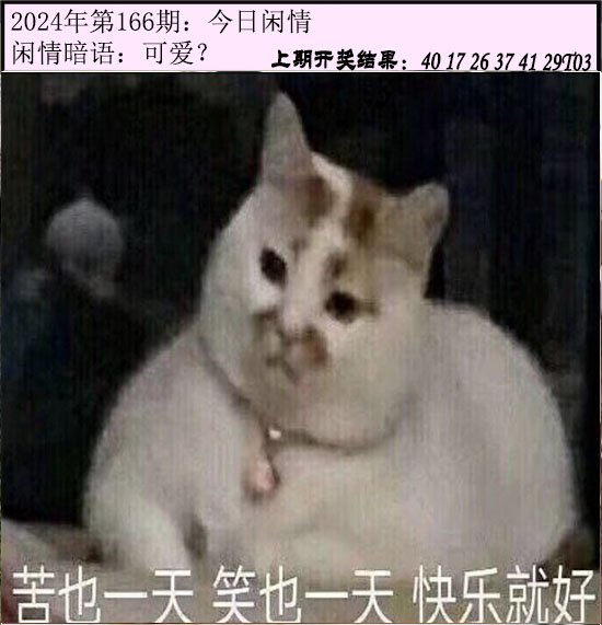2024166期今日闲情