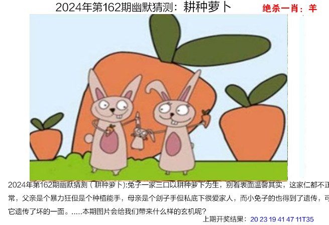 2024162期幽默猜测