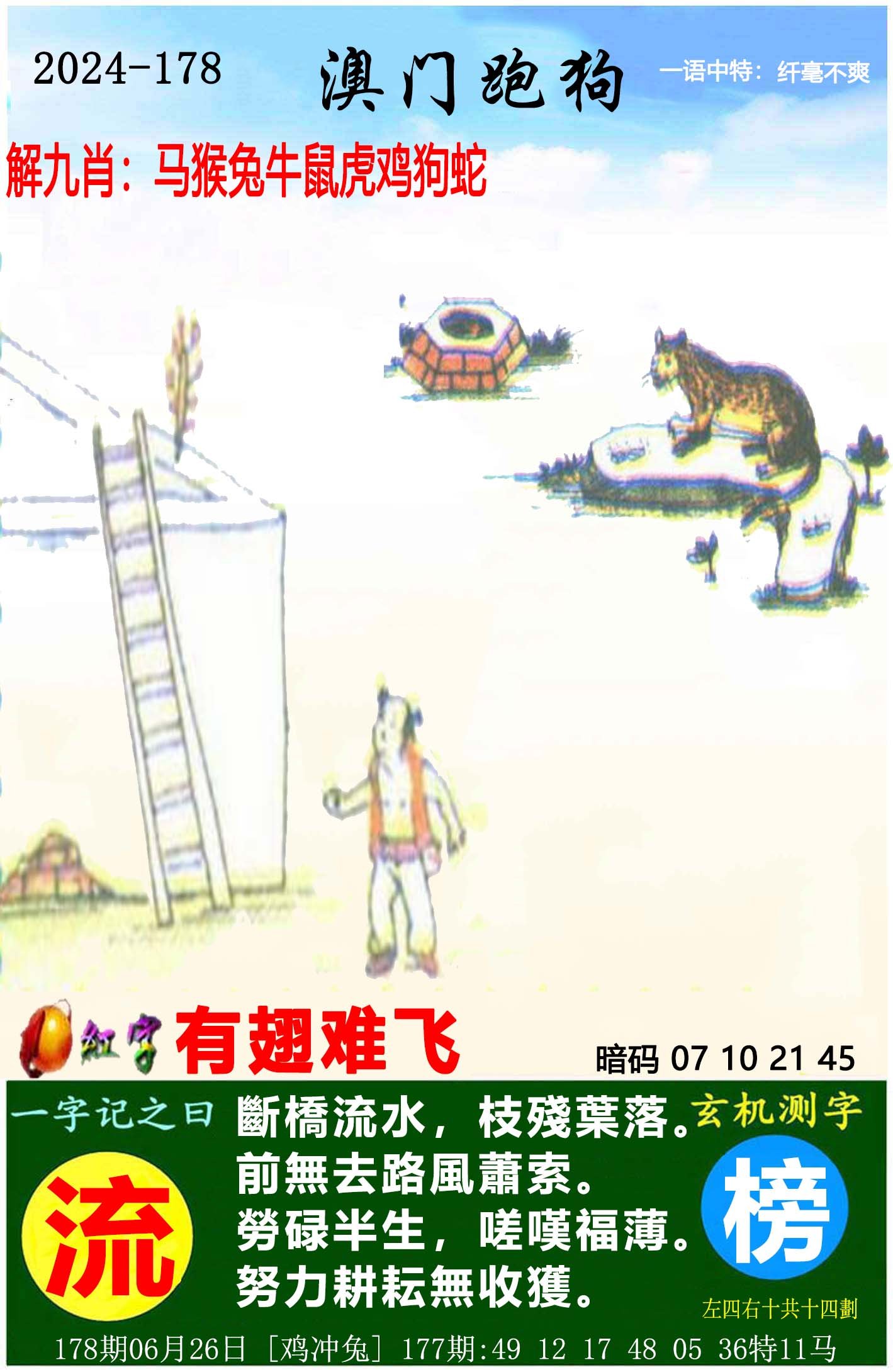 2024178期澳门跑狗图