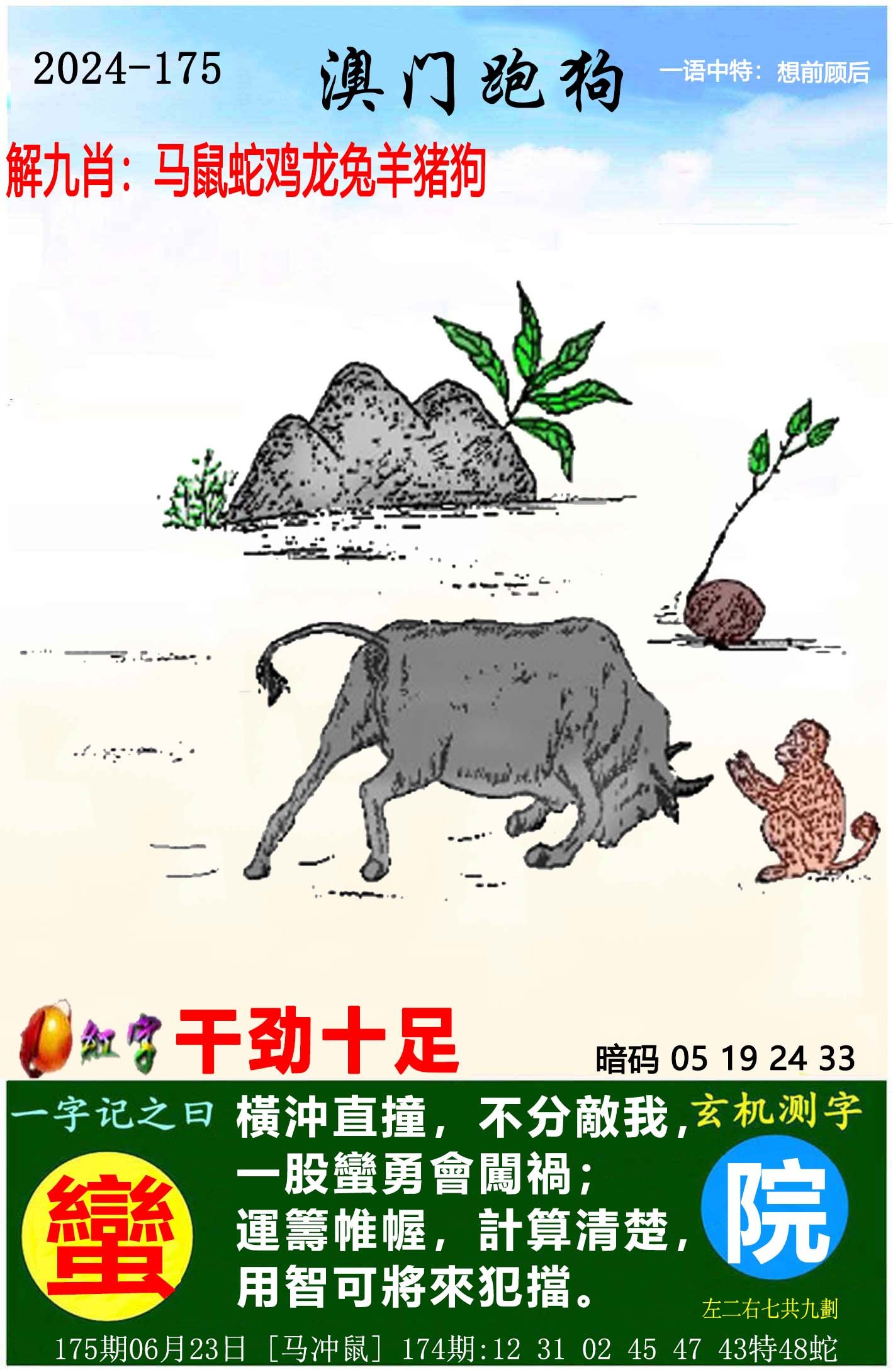 2024175期澳门跑狗图