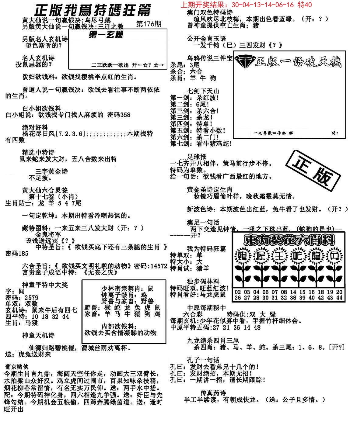 2024176期我为特码狂篇
